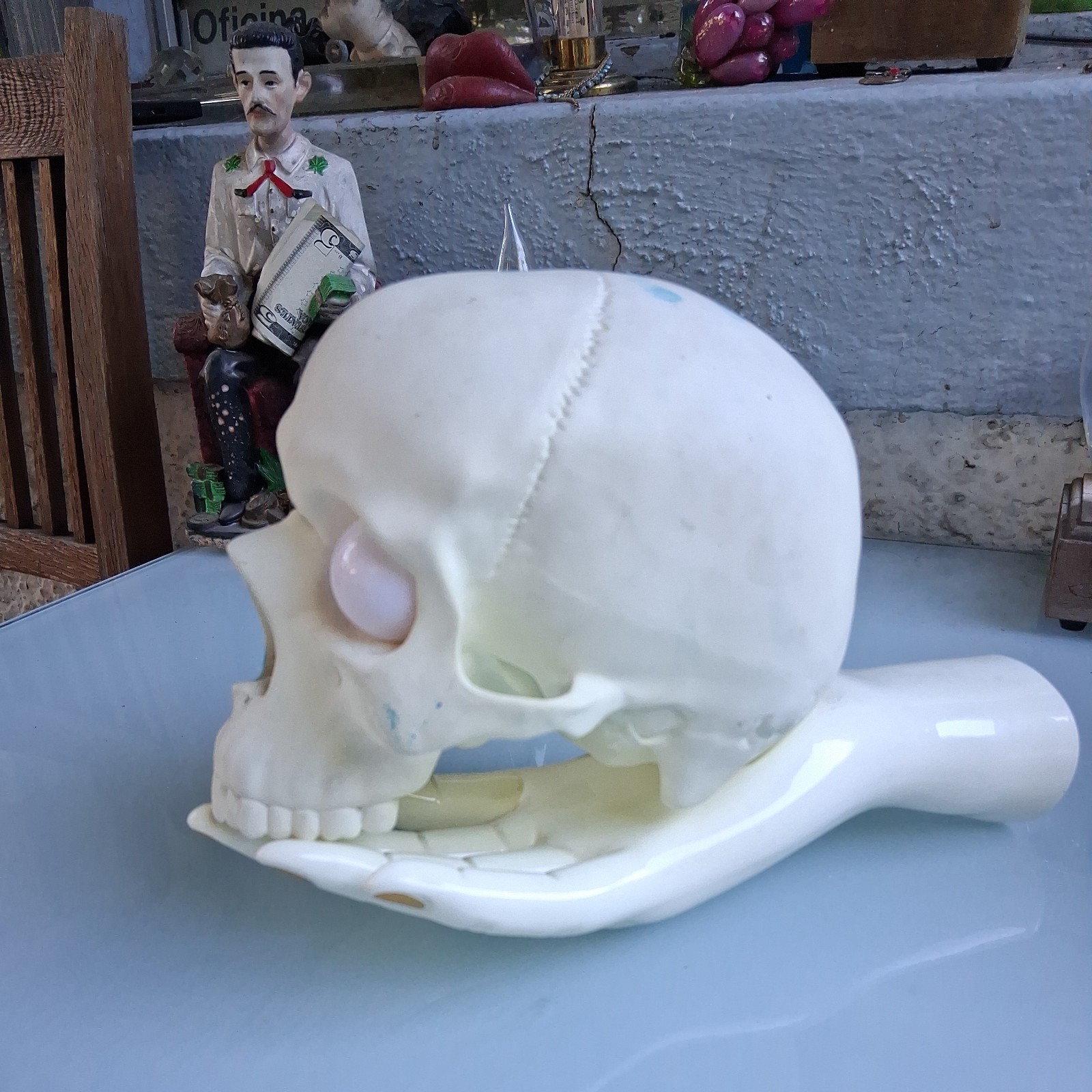 Medicom Toy UNDERCOVER × P.A.M. Skull & Hand Lamp White Limited