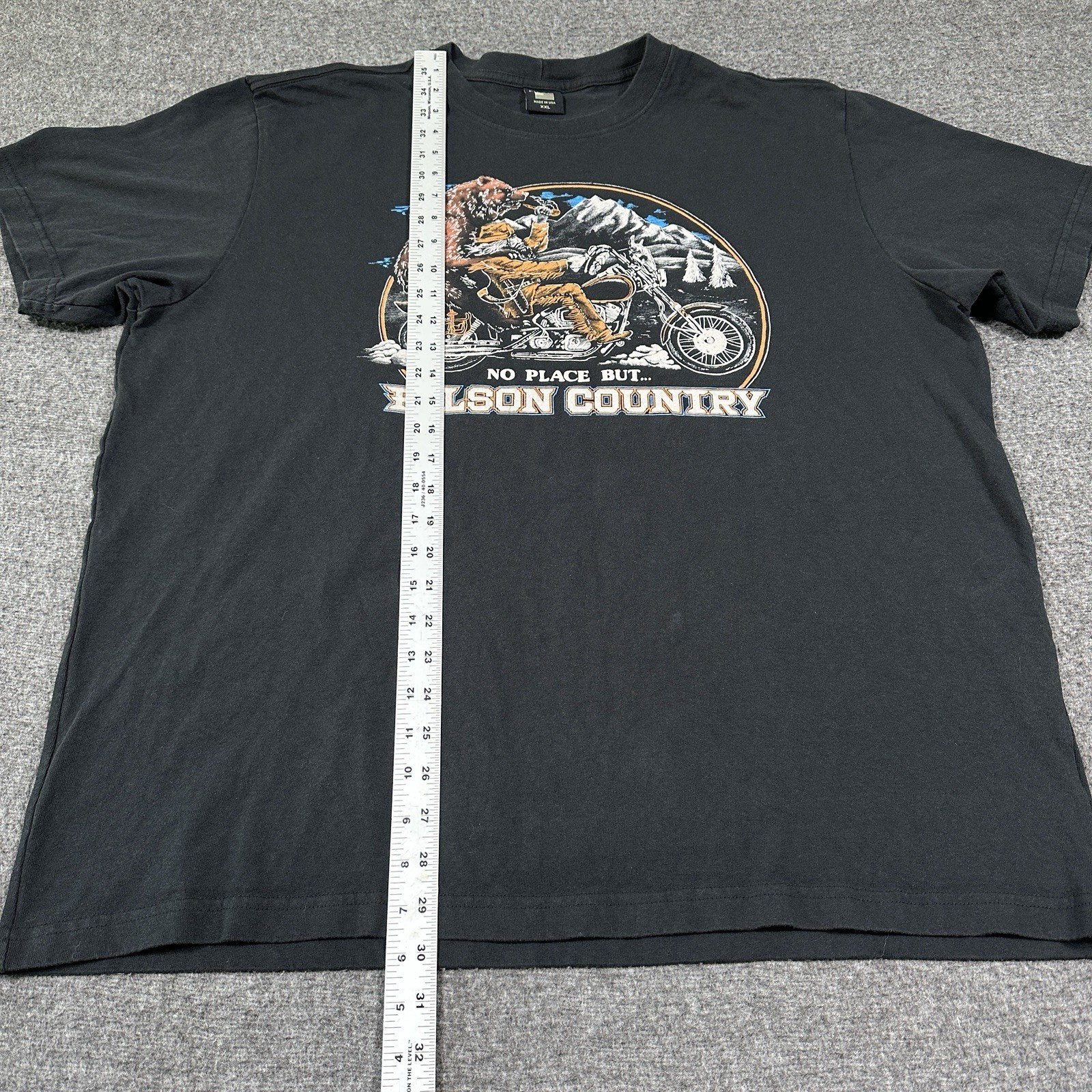 Filson Country Graphic Bear Motorcycle T-Shirt Men’s 2XL S/Sleeve Crew Neck USA