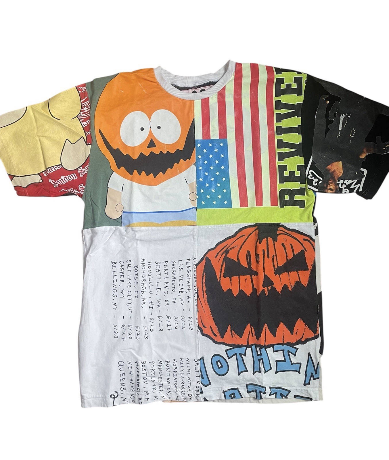 Rare Asspizza Patchwork t-shirt Size Medium. 1/1 design