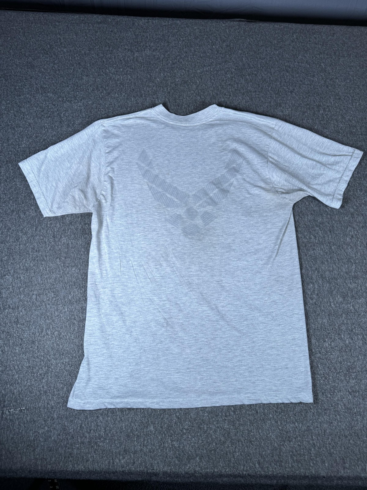 US Air Force Shirt Mens Large Gray Heather Tonal Logo Graphic Short Sleeve USAF