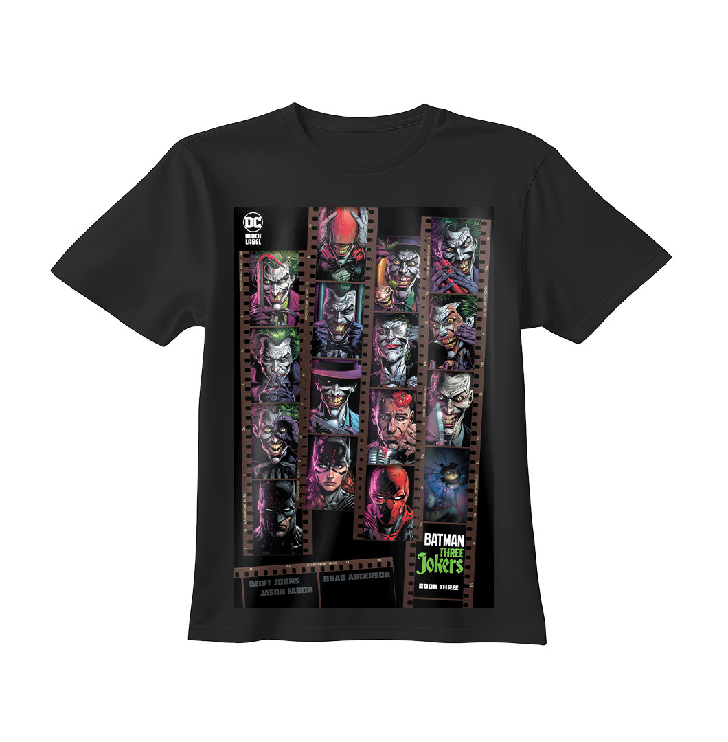 Joker T Shirt Batman 3 Jokers Premium Comic Cover Art Shirt Graphic Tee S-XXXL
