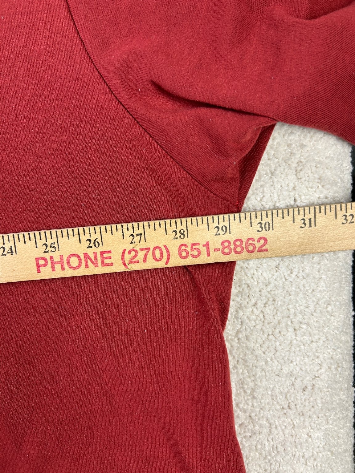 B.O.C Men’s T-Shirt Red 3XL 100% Polyester Machine Washable