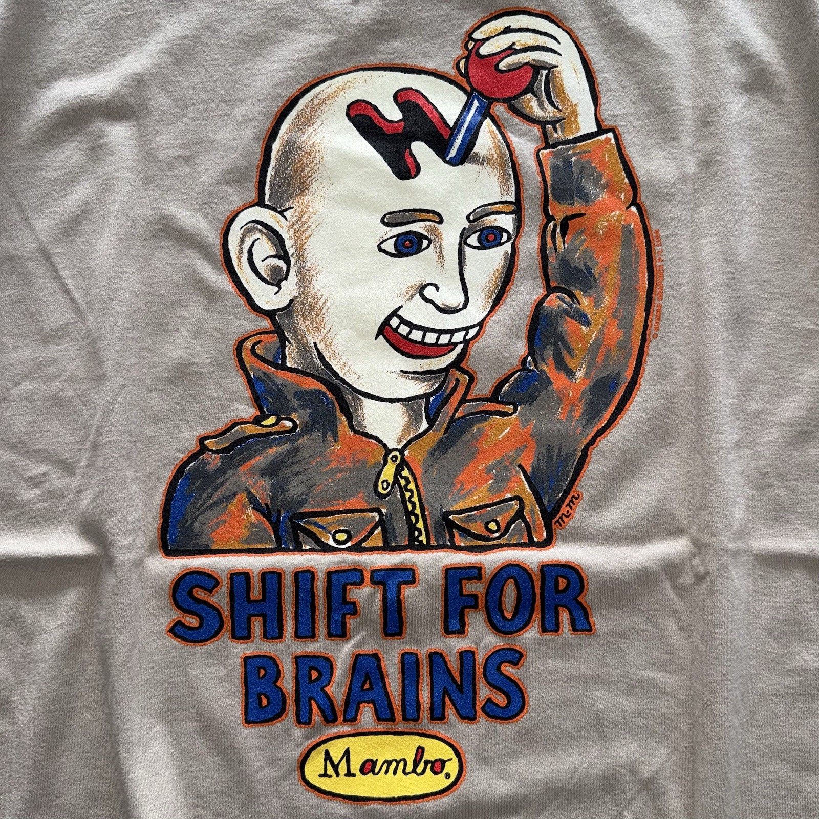 NWT Vintage 2000 Mambo Graphic T-Shirt “Shift For Brains” Rare Australia Tee XL