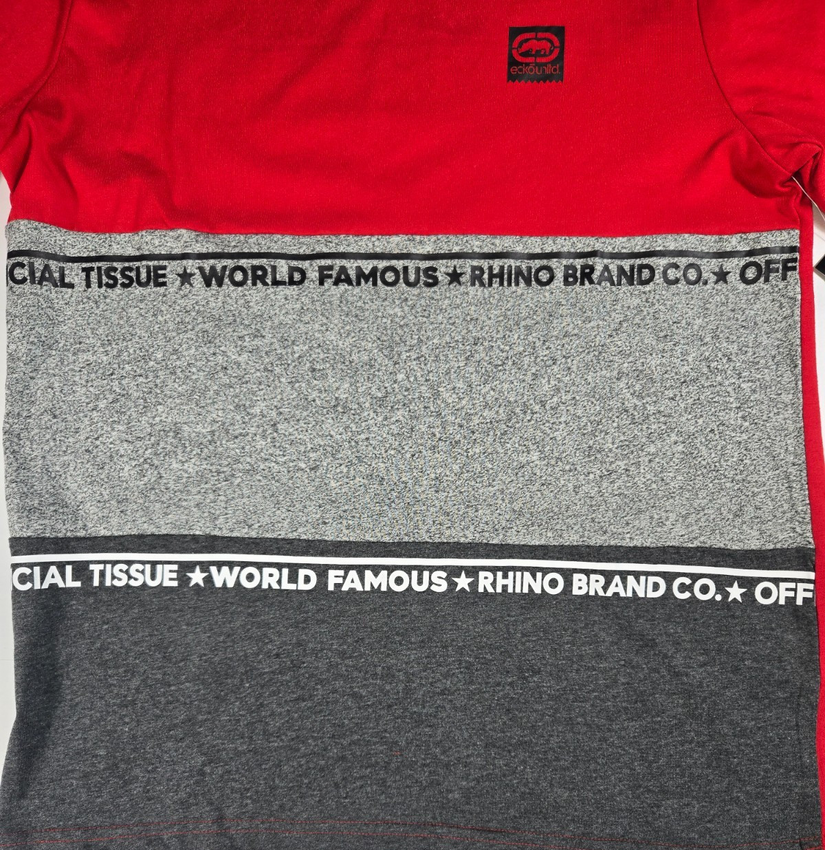 Ecko Unltd. Stand By Color-Block T-Shirt Red/Gray Men’s Sizes S, M, L, XL NWT