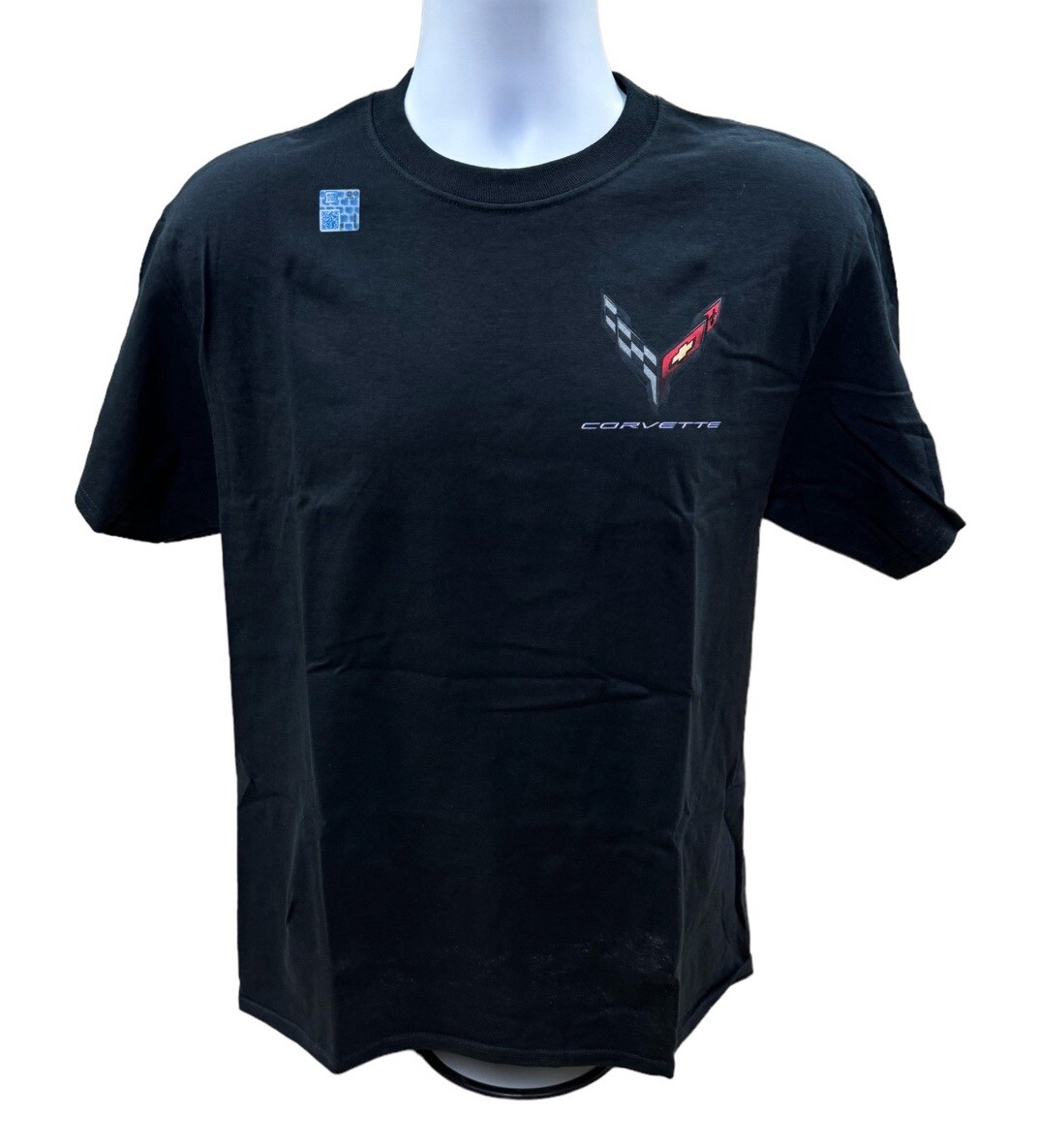 Black T-Shirt w/ Torch Red Chevy C8 Corvette