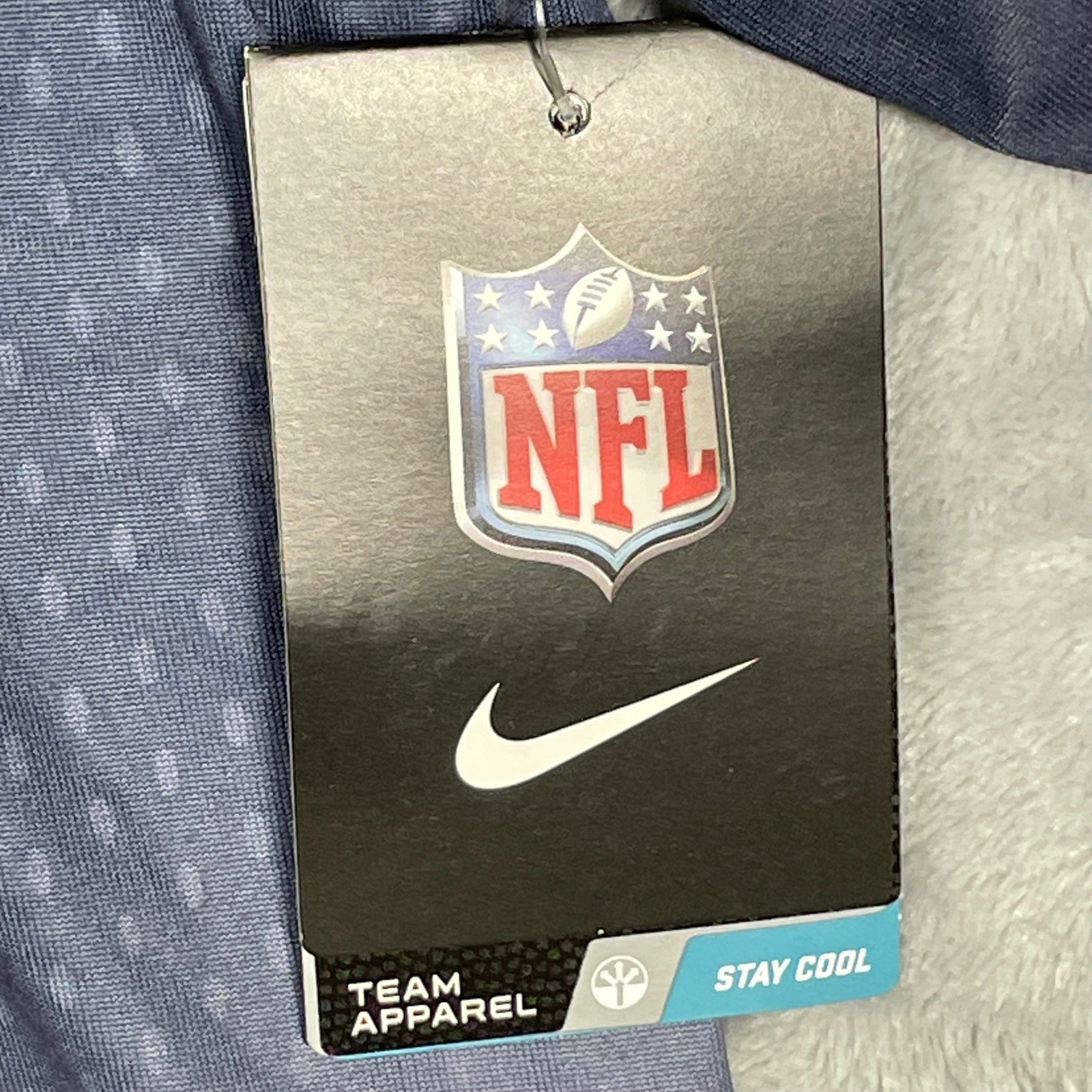 Nike New England Patriots NFL Dri-FIT Ombre Gradient Training Shirt Mens L NEW