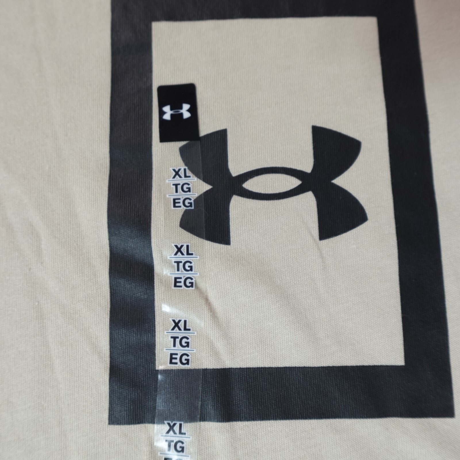 Under Armour Freedom Shirt Mens XL Loose Beige Flag Patriotic USA America T New