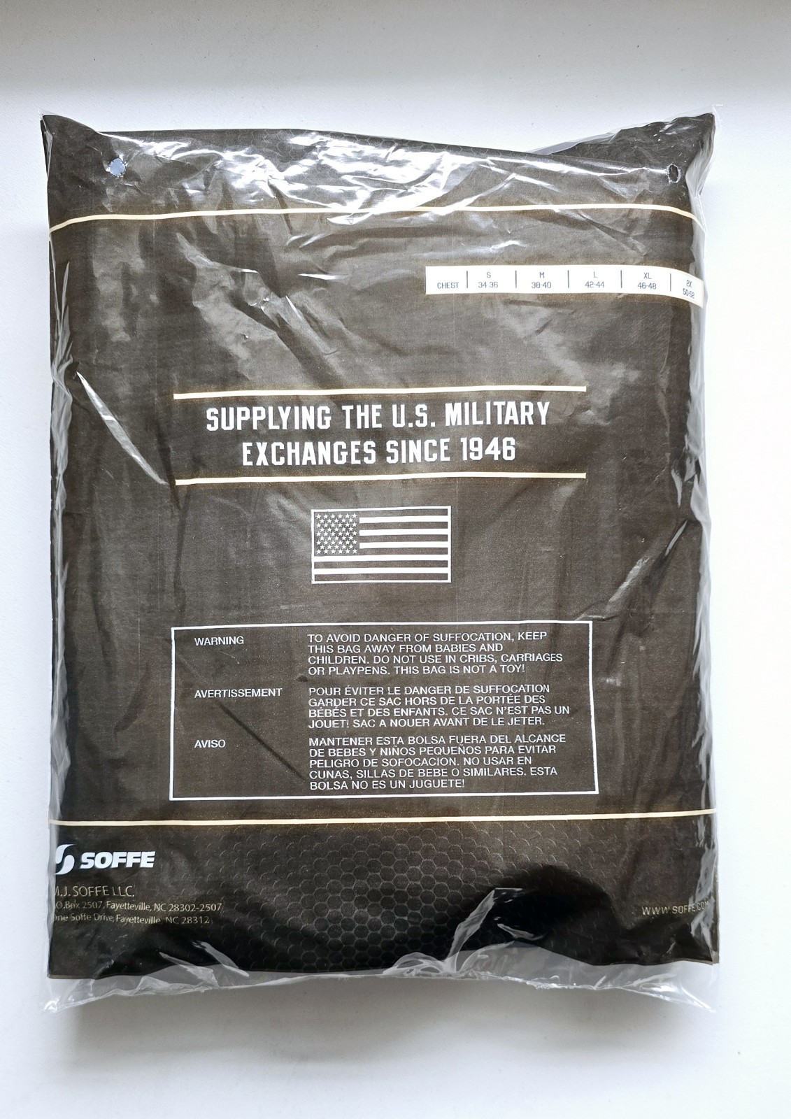 SOFFE Military Men’s T-Shirts 3pk – Navy (682M-3) Small