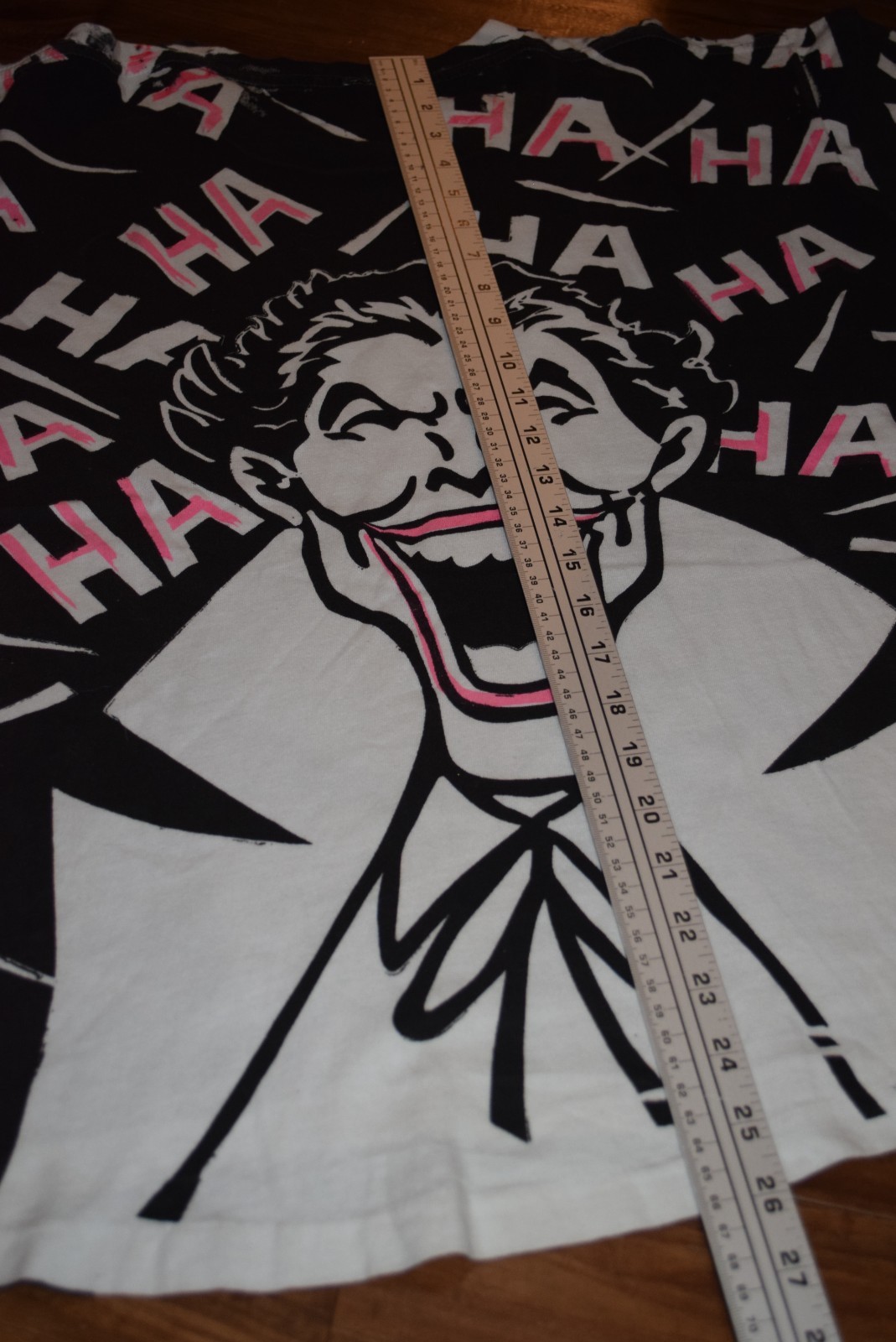 Joker All Over Print vtg Batman Single Stitch t shirt AOP XL Short Boxy L/XL Lg