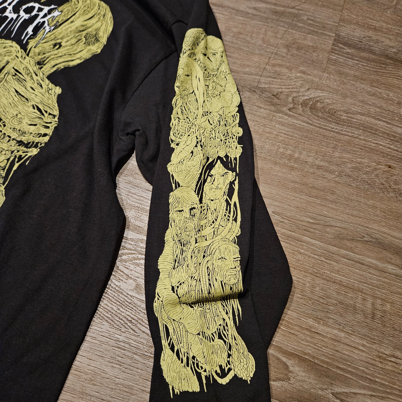 Vintage 2009 Adult Swim Metalocalypse Dethklok Long Sleeve T Shirt Black 2XL Ban