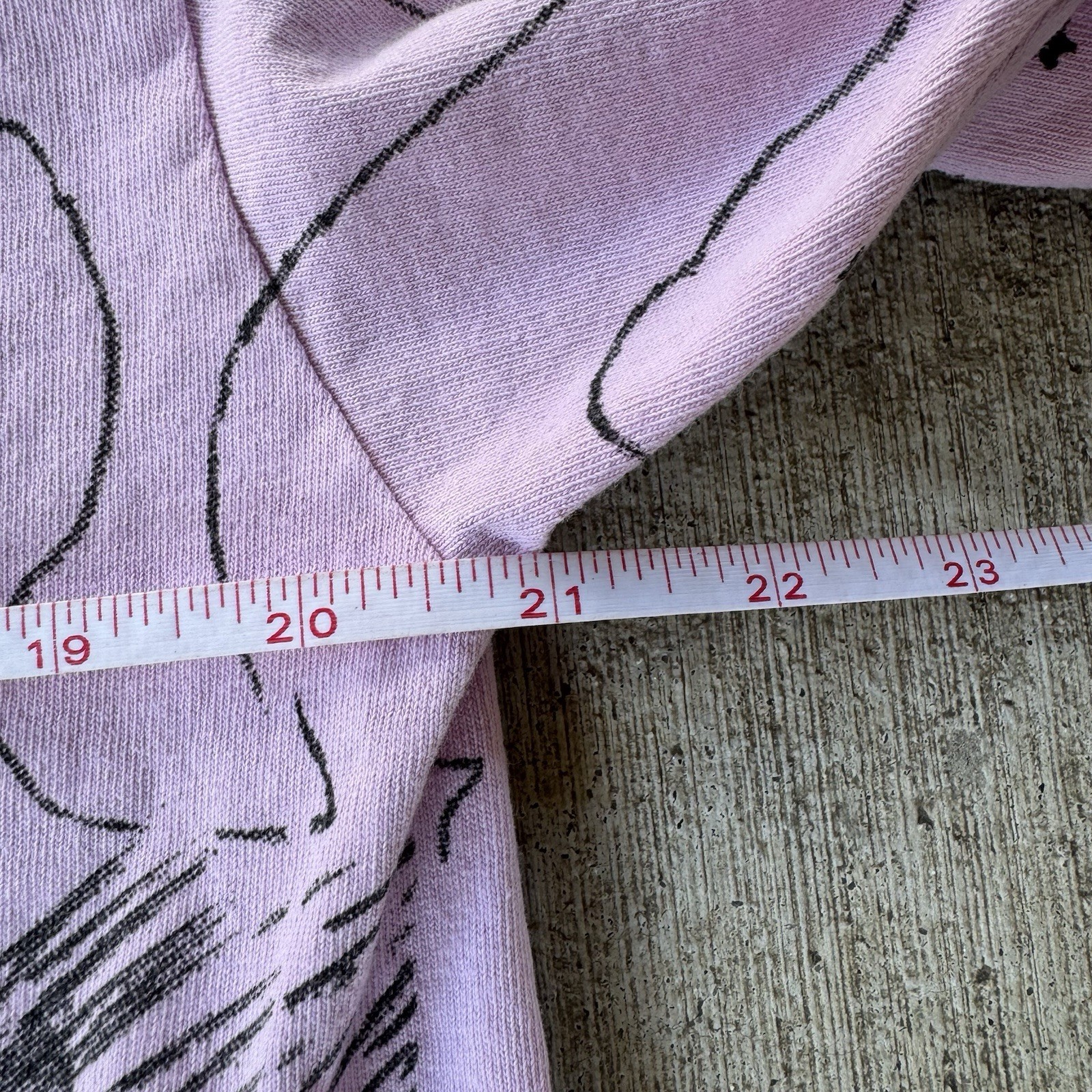 Teddy Fresh Hila Klein Marker Sketch Graphic Art Bear T Shirt Pink Size Medium