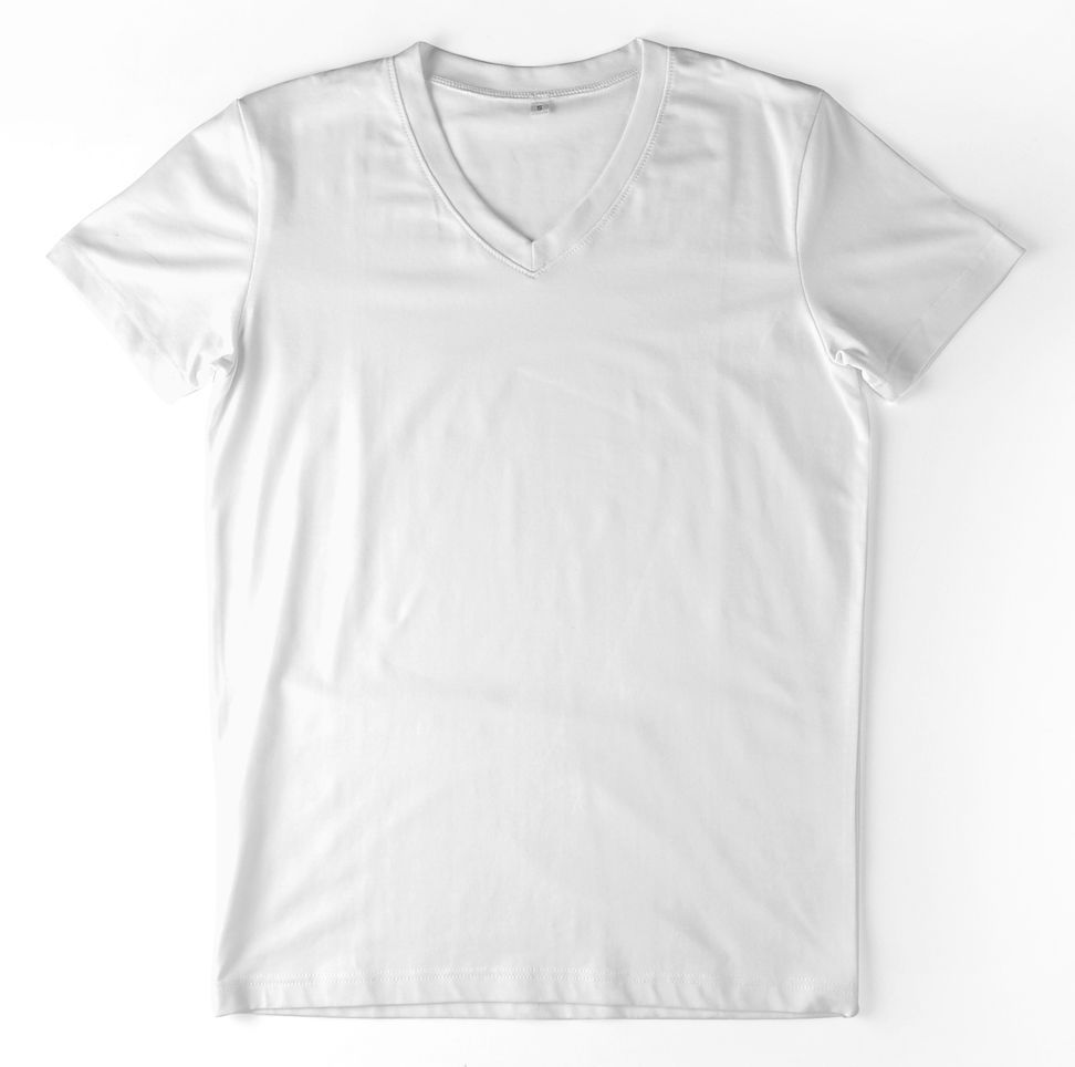 New Mens T-shirts V-neck Tee Classic Fit Muscle Top Spandex Solid XS S M L XL
