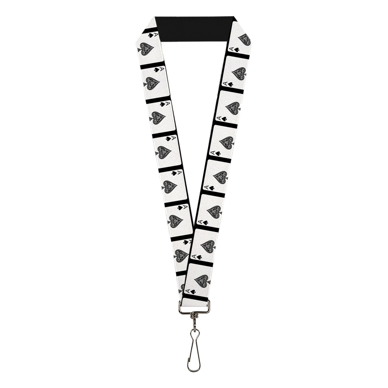 1.0 Inch Lanyard Ace Of Spades Accessory ID Badge Holder Keychain Strap