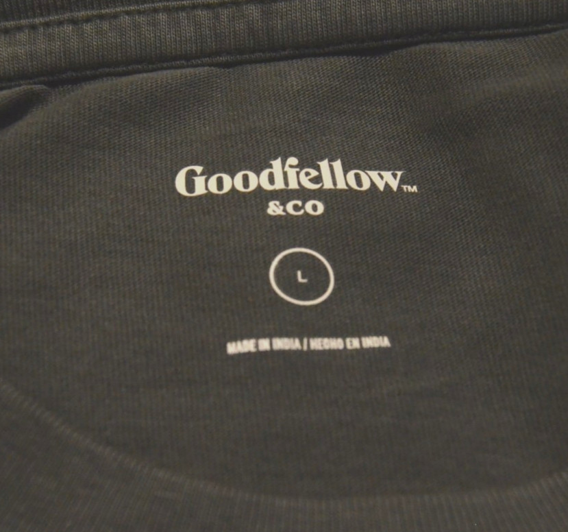 NWT Goodfellow & Co Men’s Size L Faded Black Relaxed Fit T-shirt Short Sleeves