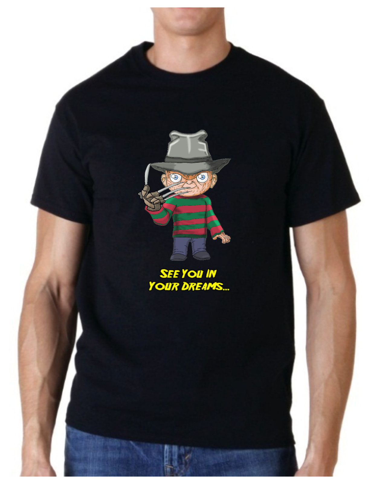 FREDDY KRUEGER CUSTOM T-SHIRT ADULT AND YOUTH SIZES