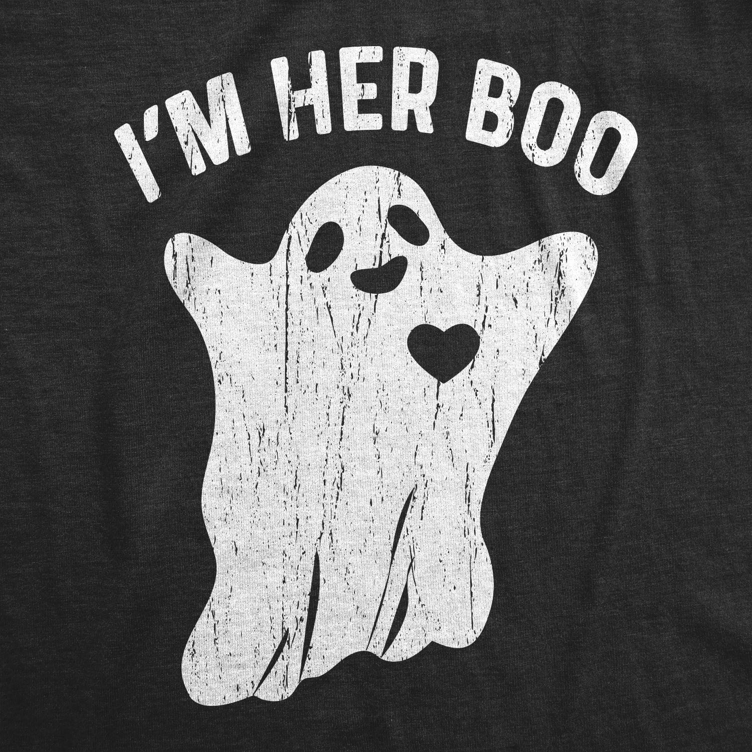 Mens I’m Her Boo T Shirt Funny Halloween Ghost Dating Relationship Tee