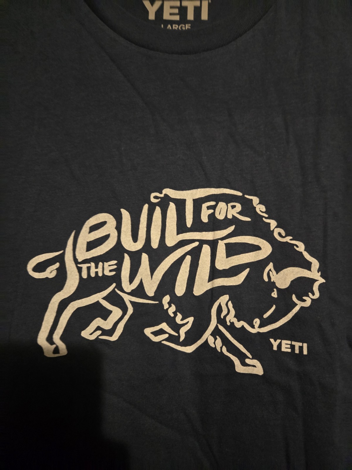 Yeti Men’s Navy Large T-Shirt (LOC-138)