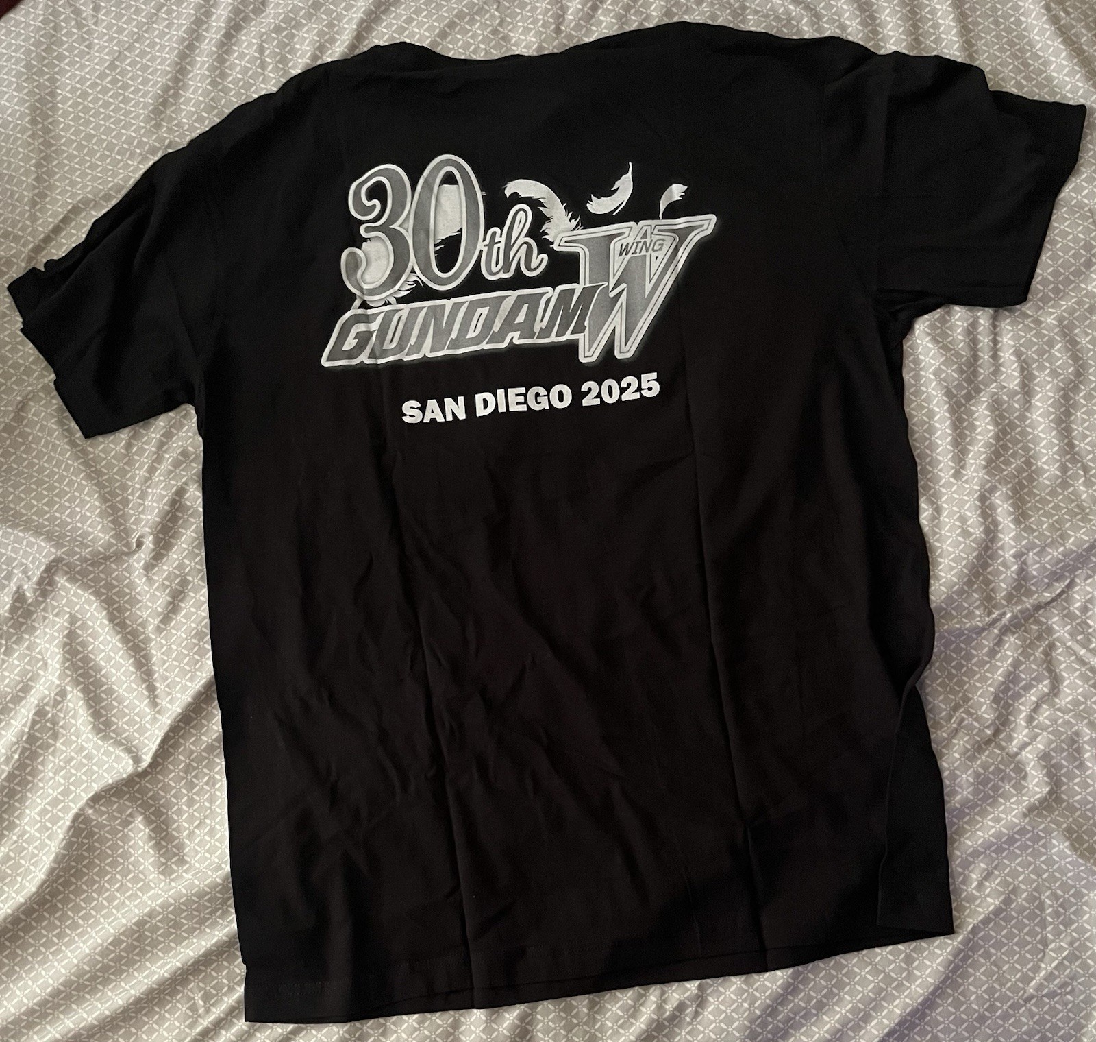 NEW Gundam Wing 30th Anniversary T-shirt Size XL San-Diego Comic-Con 2025 panel