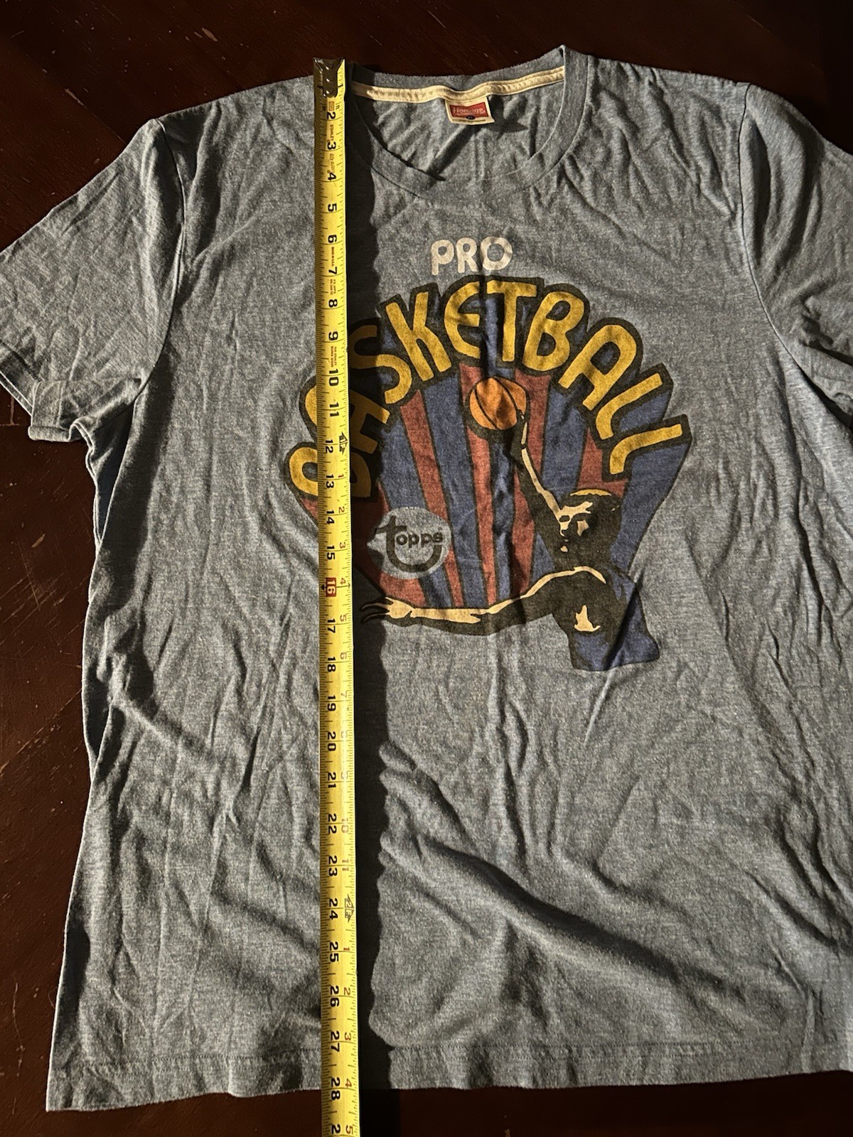 Homage Topps Basketball Logo T Shirt Blue XL L Soft SEE DESCRIPTION