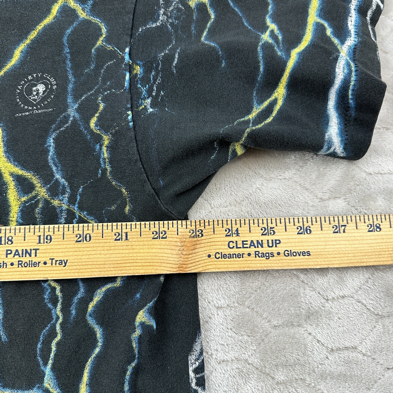 Vintage Wild Oats Lightning Test Print Shirt – Sz XL – AOP Rare See Pics