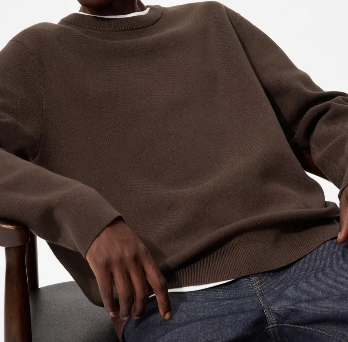 UNISEX Wear UNIQLO Machine-Washable Milano Ribbed Sweater Stretchy Knit