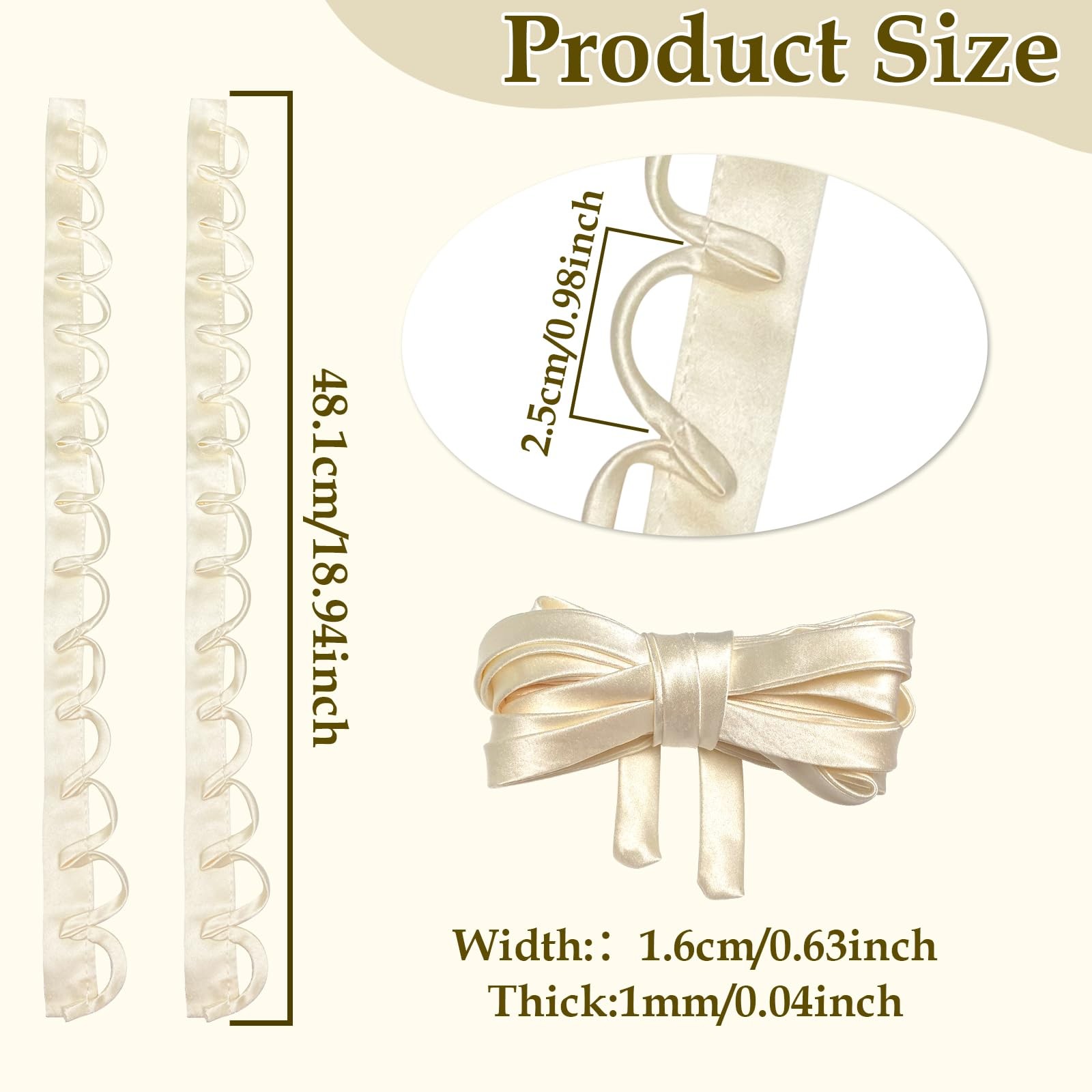 Adjustable Fit Satin Corset Back Kit Women’s Wedding Dress Corset Kit Loops D…