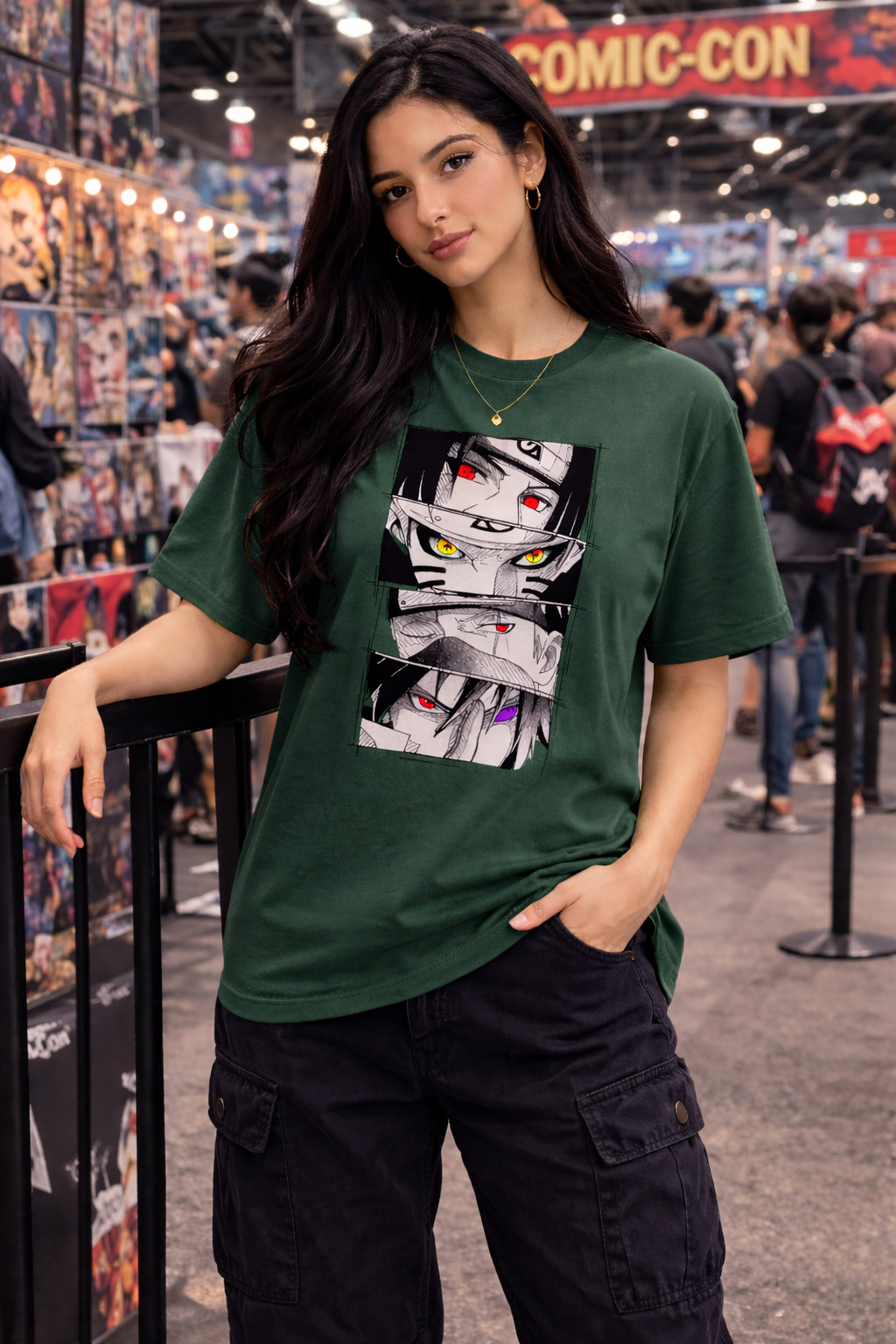 Unisex Anime Graphic Printed Cotton Tshirt Oversized Streetwear Tee Urban Style