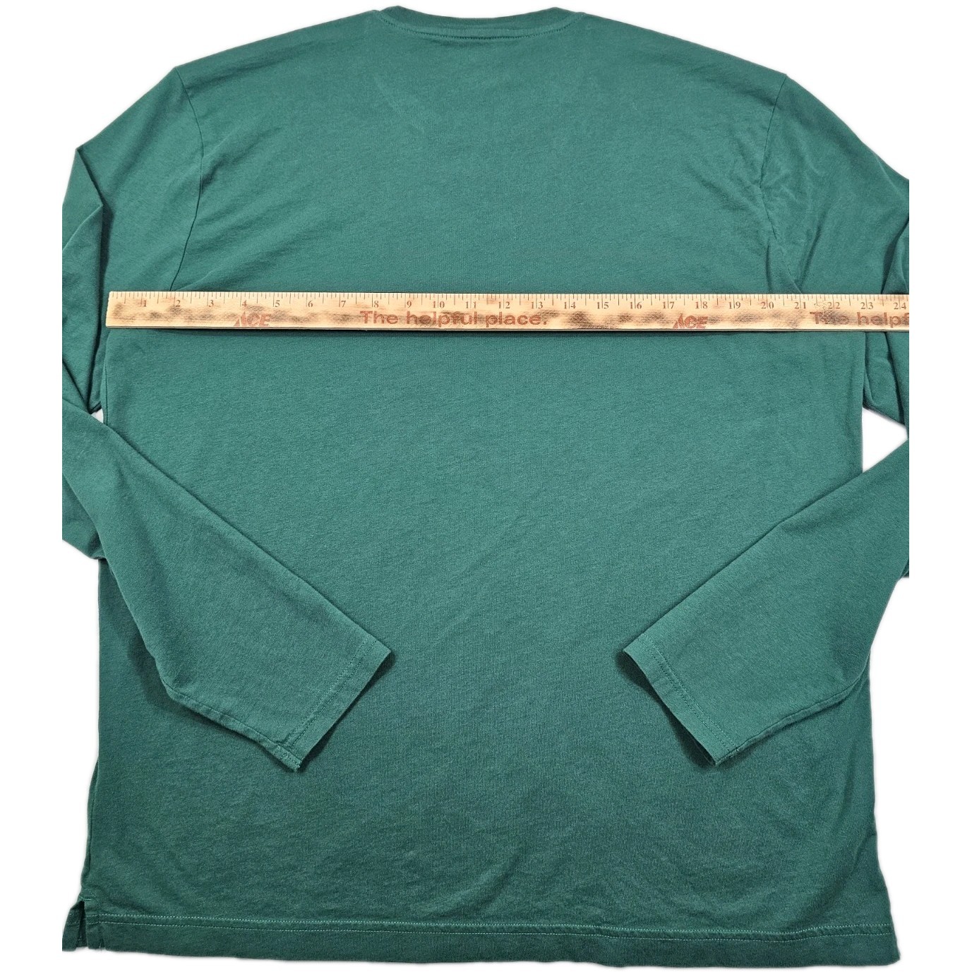 Apple Employee Long Sleeve Logo Tech Shirt Mens L Green Tee Soft Quality Tshirt