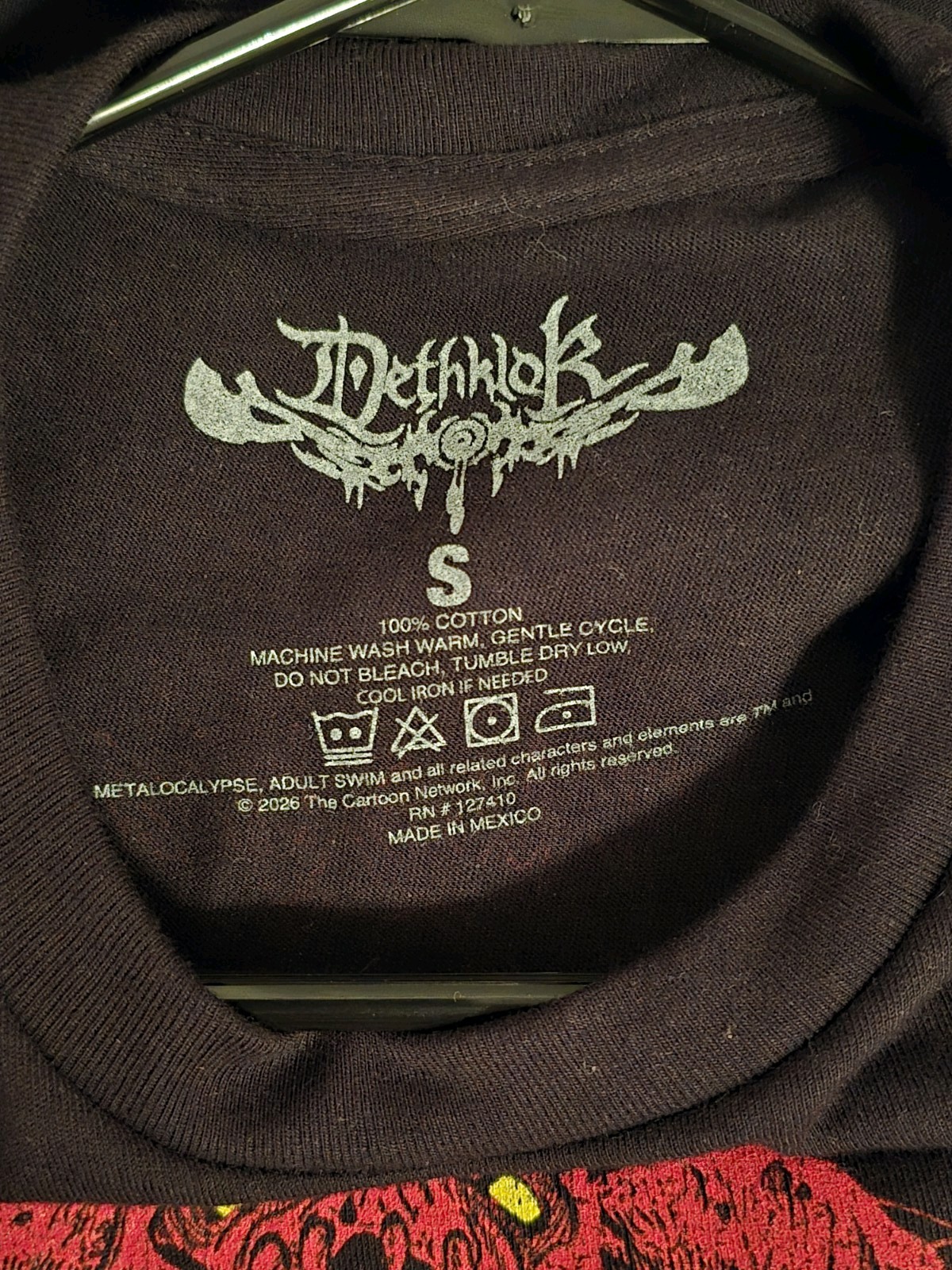Metalocalypse Dethklok 20th Anniversary Amonklok Concert Shirt Merch Small