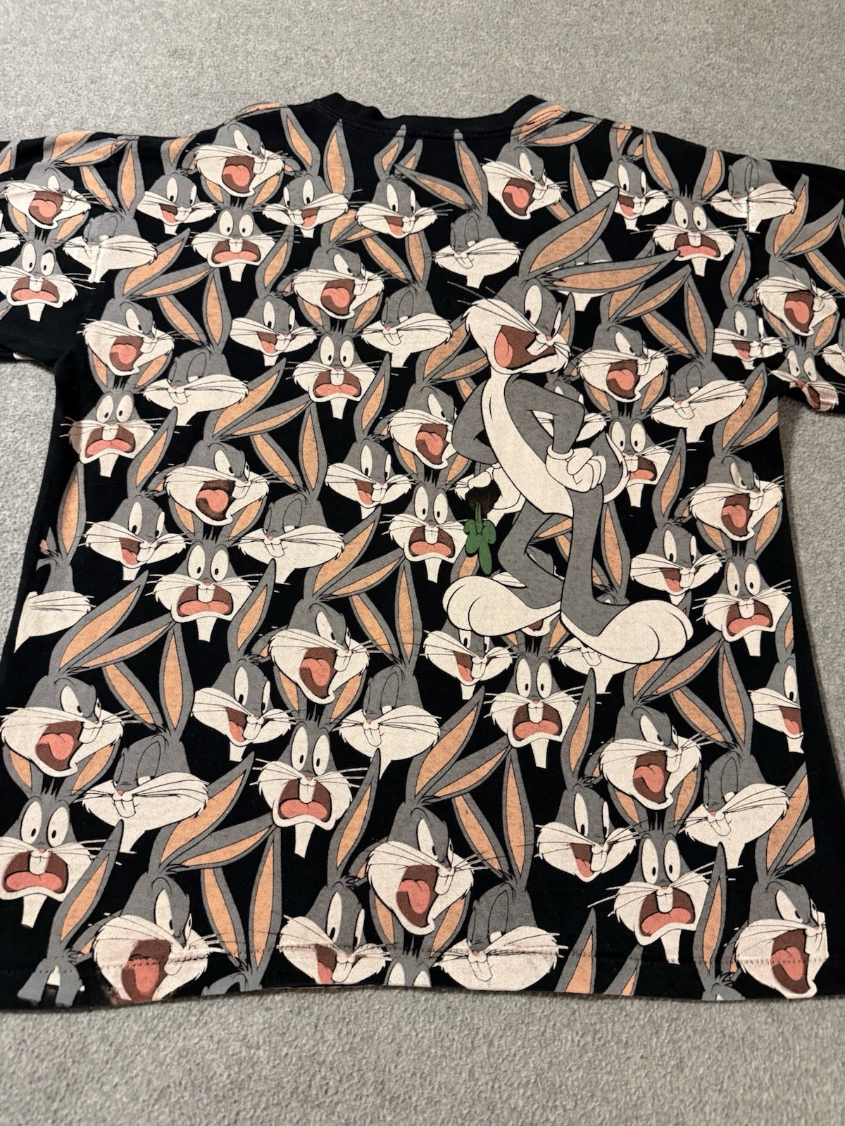 Vintage 1992 Bugs Bunny Looney Tunes AOP T-shirt Large Wild Oats Made in USA