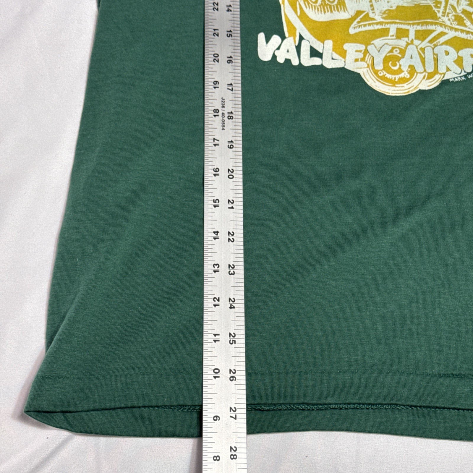 VTG T Shirt 1985 Greenbrier Valley Airport Mark Wilcox Green XL Single Stitch