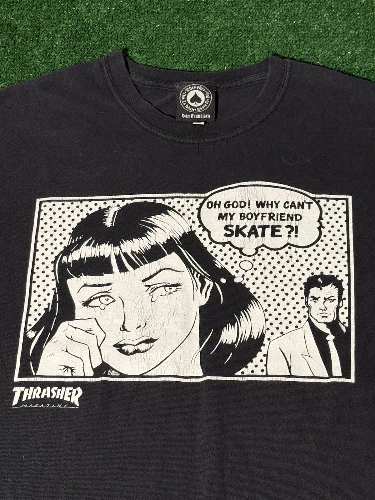 Vintage Thrasher Skate T Shirt Size Large Birdhouse Blind Girl Hookups