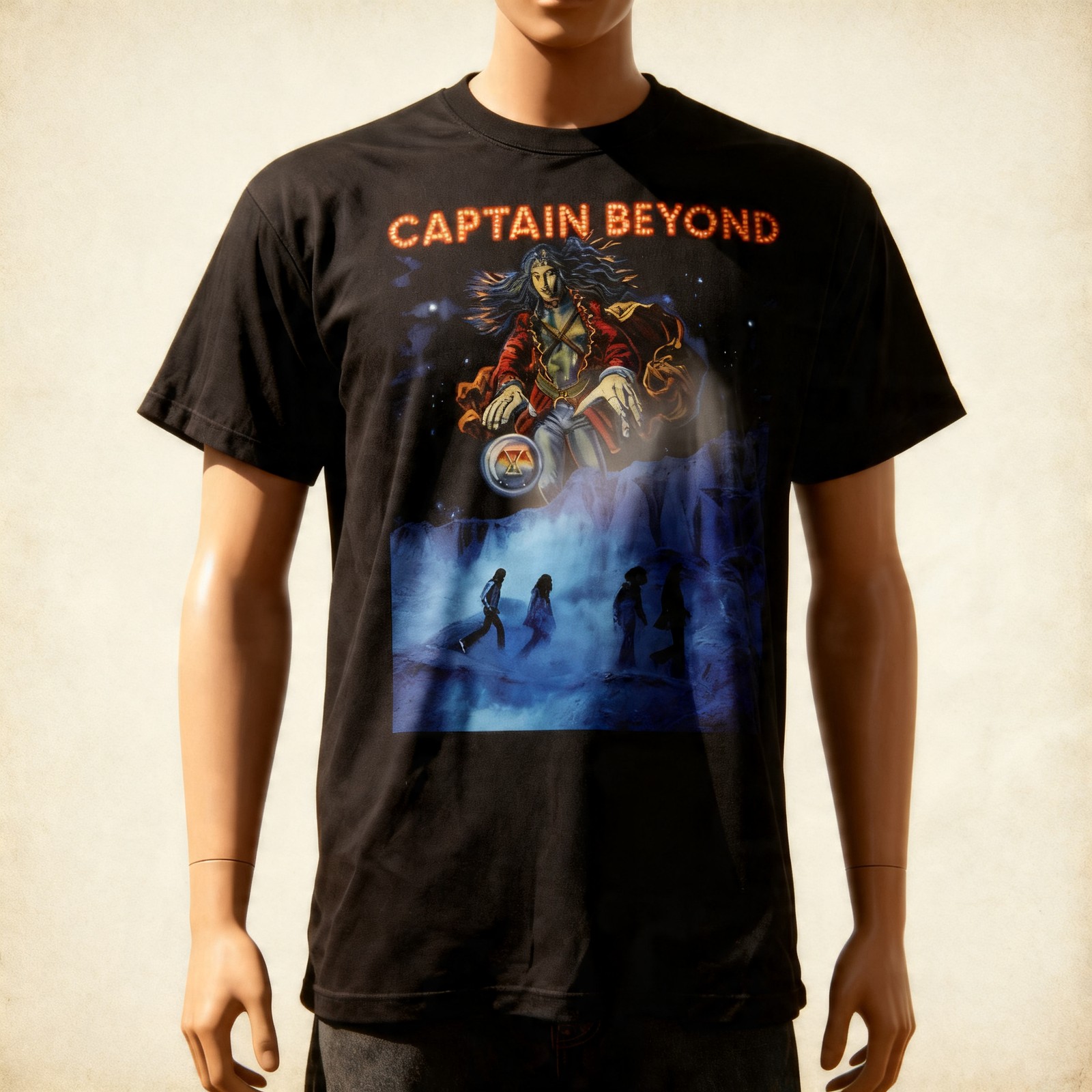 Captain Beyond Black T-Shirt Cotton Full Size Unisex S-5XL