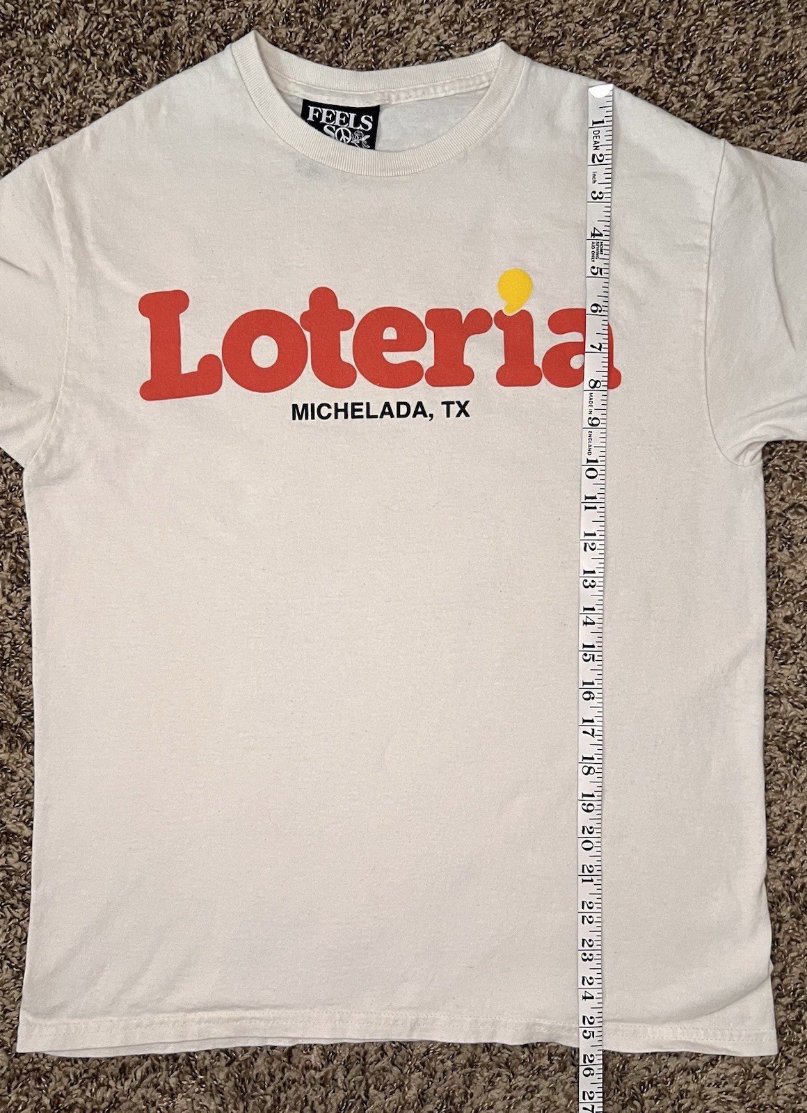 Feels So Good Loteria Michelada TX What’s Cooking Shirt MD 19” X 26”