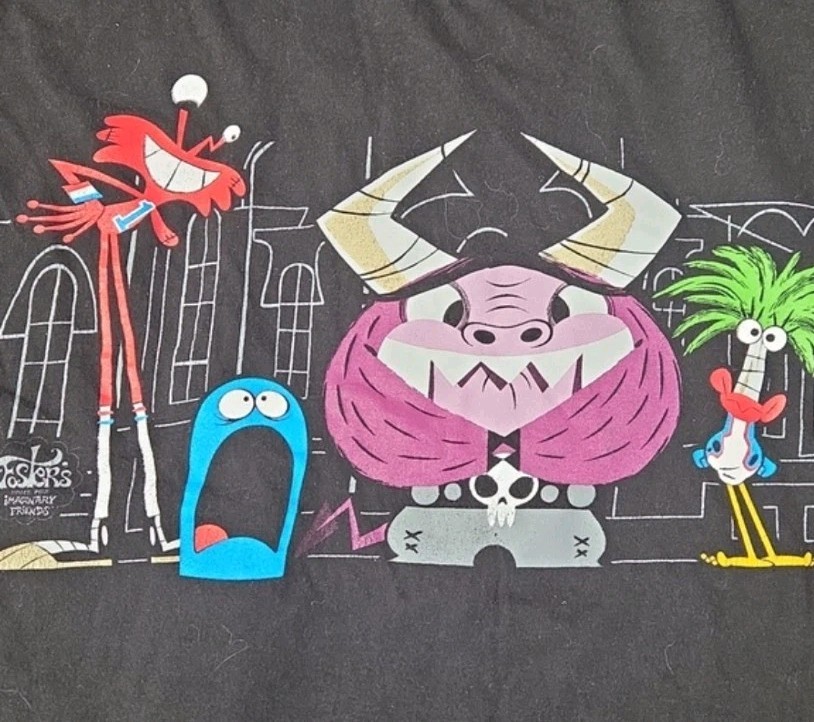 Cartoon Network Fosters Home For Imaginary Friends Short Sleeve Shirt Size L