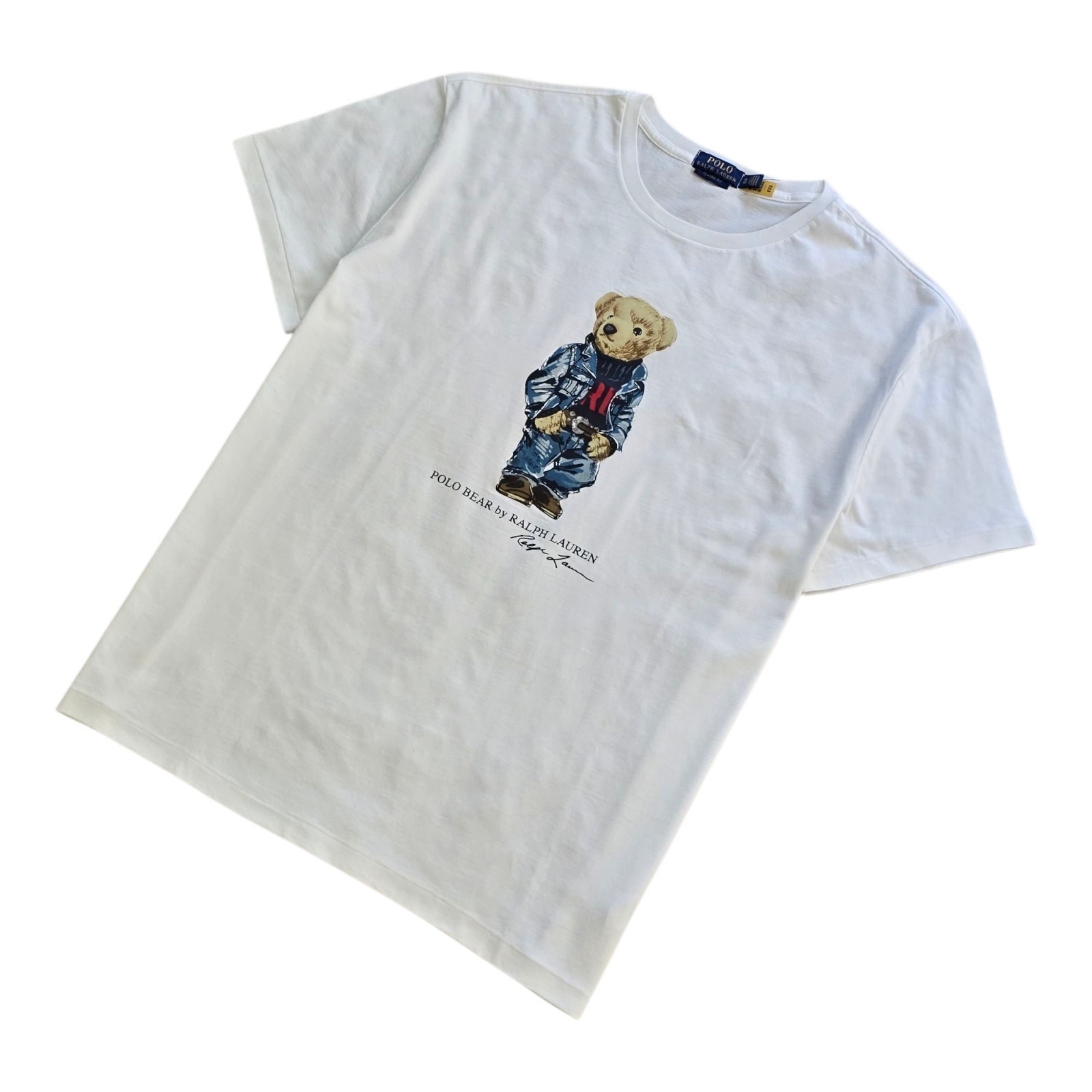 Polo Ralph Lauren Classic Fit Polo Bear Jersey T-Shirt Short Sleeve White