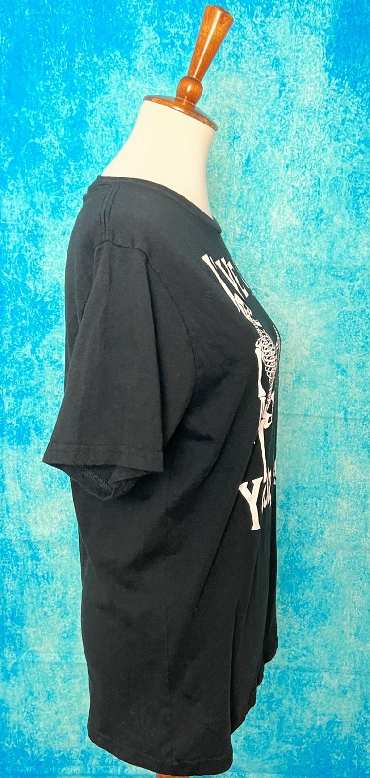 Halloween Skeleton T-Shirt I’ve Got Your Back Black Unisex Size M
