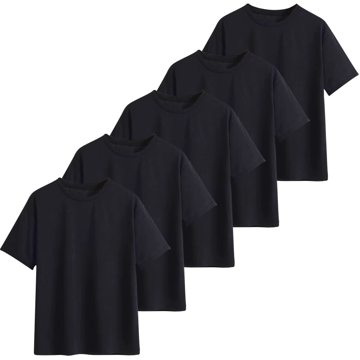 Mens Heavy Blend Plain T-Shirt 100% Cotton High Quality Short Sleeve 3 Pk 5 Pack