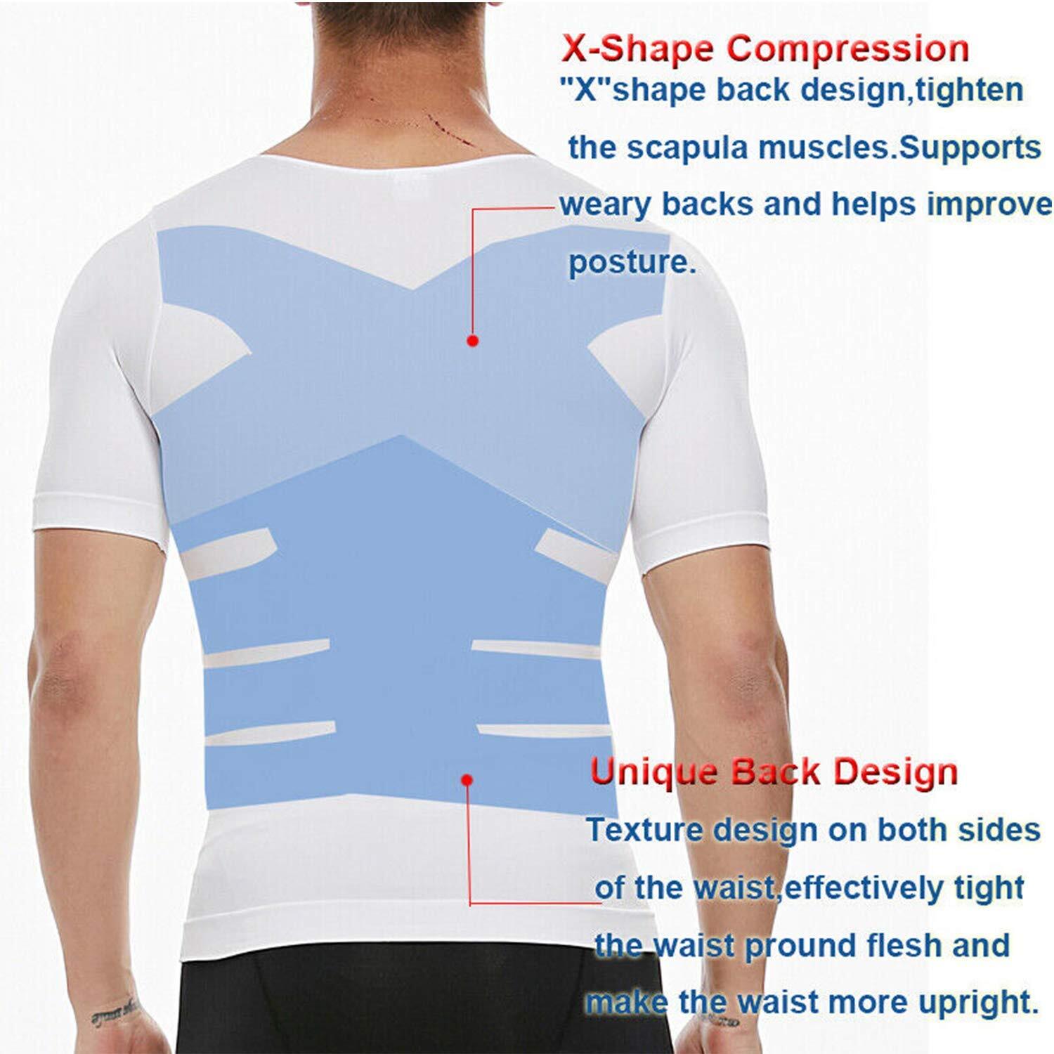 Men’s Slimming Body Shaper Vest Abs Abdomen Compression T Shirt Fitness Tank Top