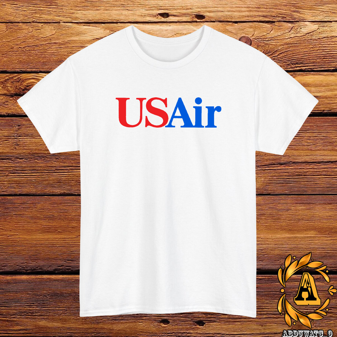 USAir Retro Logo T-Shirt Black/Grey/White/Navy/Red/Light Blue