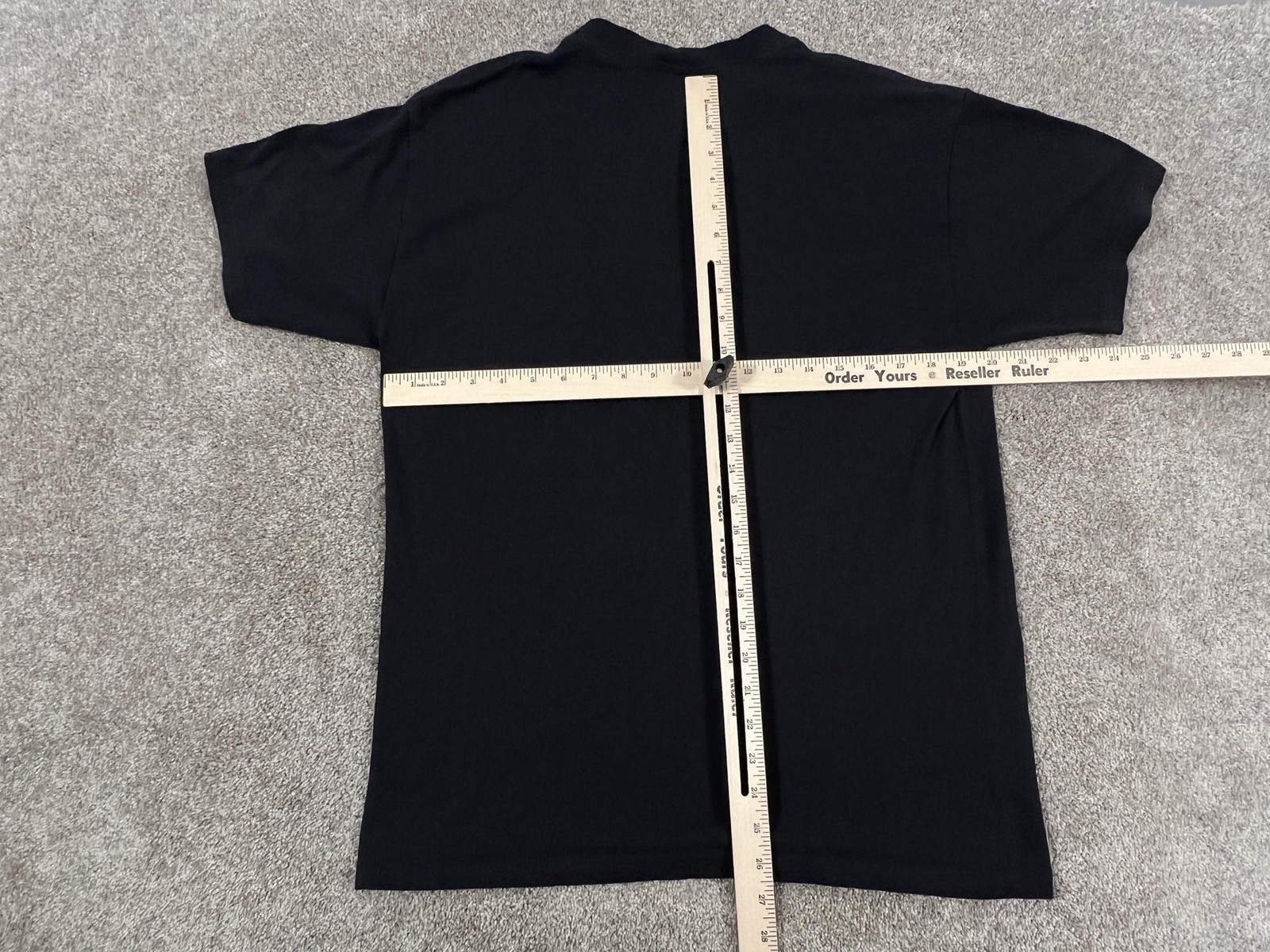 VINTAGE Soffe Shirt Mens Medium Black Blank 100% Cotton Basic Tee 90s
