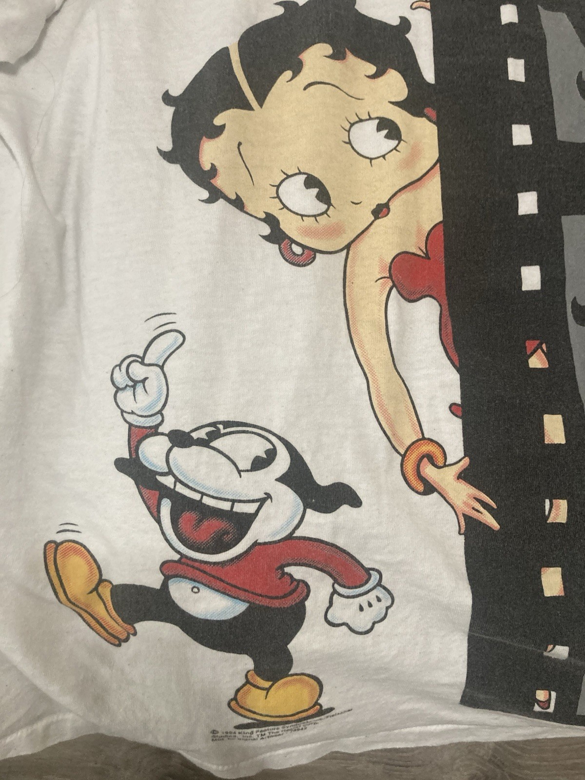 Betty Boop Two Double Side Single Stitch Graphic Shirts Vintage 1994 Size XL
