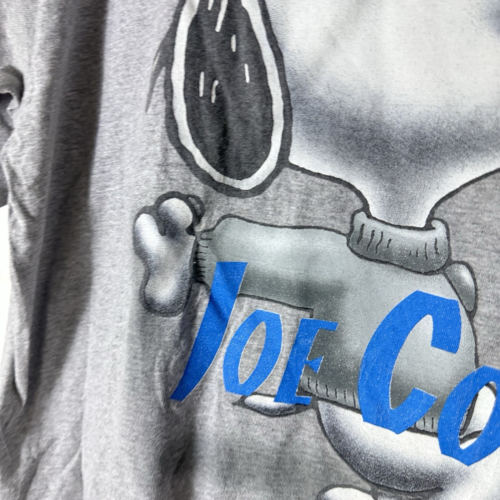 Vintage Peanuts Shirt Mens XL Grey Joe Cool Snoopy Changes 90s Made In USA*