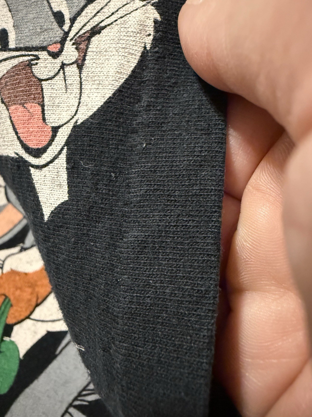 Vintage 1992 Bugs Bunny Looney Tunes AOP T-shirt Large Wild Oats Made in USA