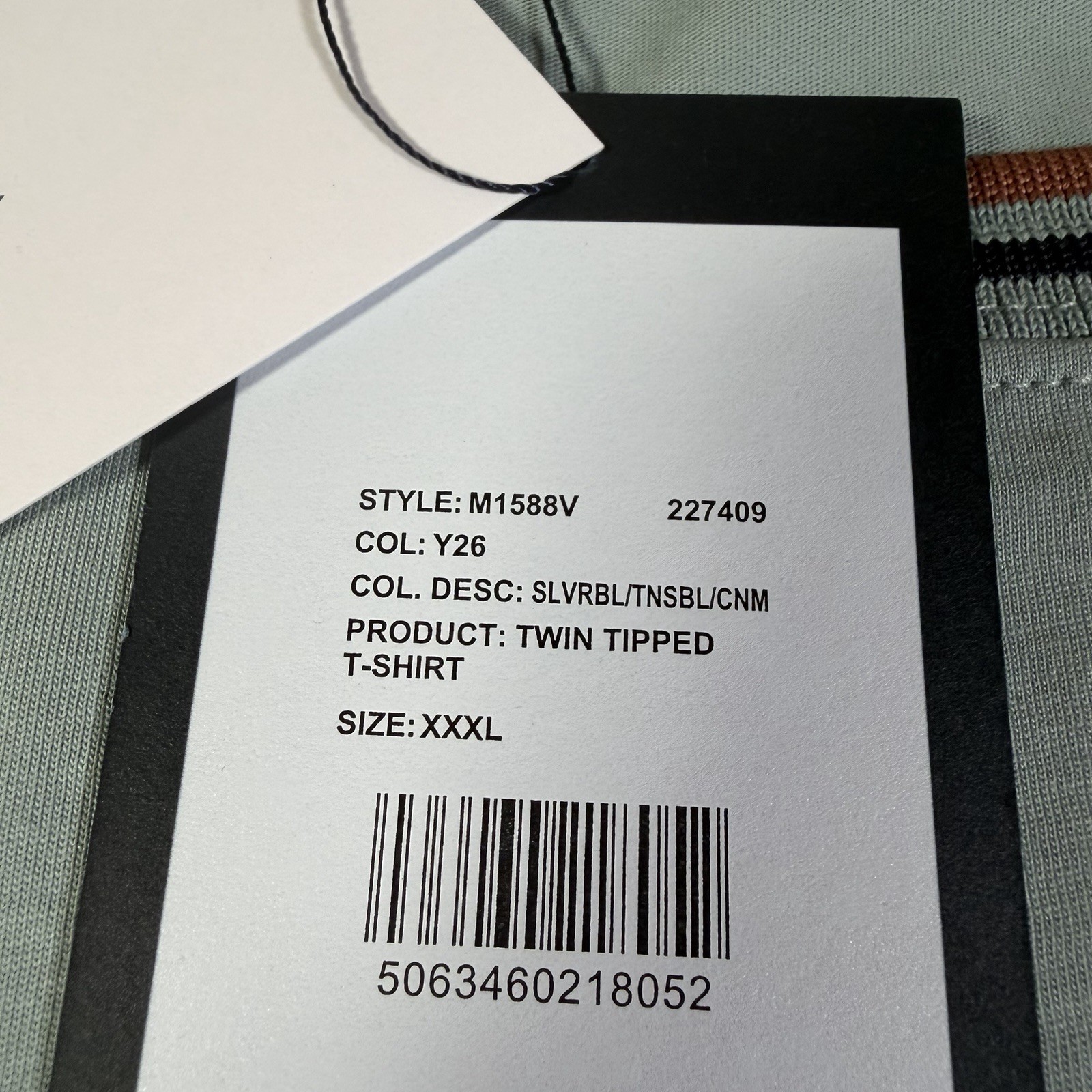 FRED PERRY Mens Silver Blue Twin Tipped T Shirt SIZE 3XL XXXL M1588V Y26 BNWT