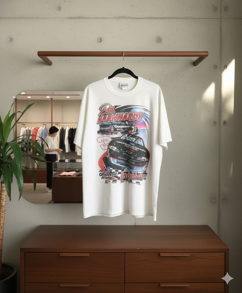 Vintage Stock Car Racing Legend Inspired Graphic Tee Retro Motorsport – T533