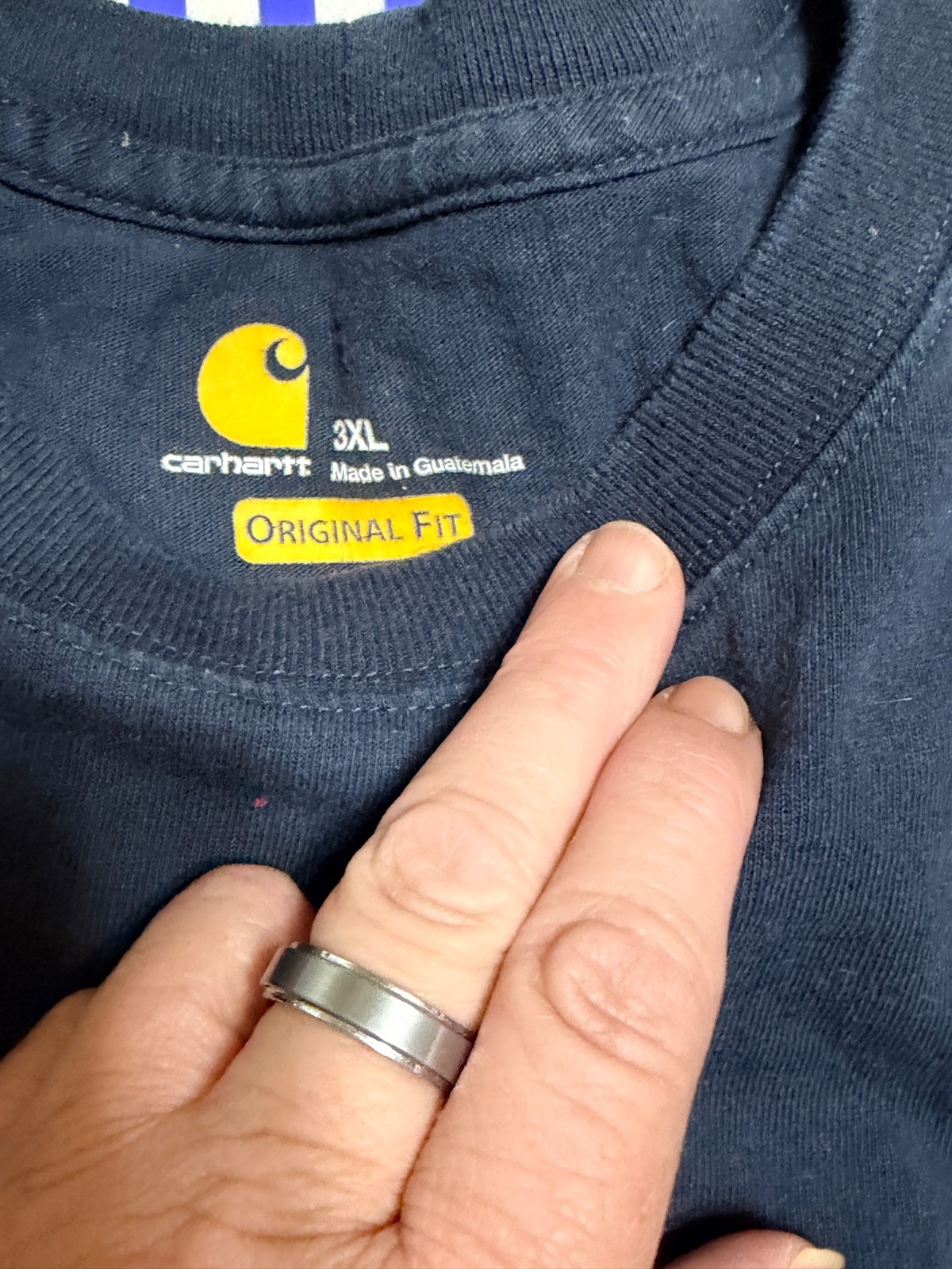 Carhartt T Shirt Adult 3XL Original/ Relaxed Fit Short Sleeve Pocket Lot Of 4