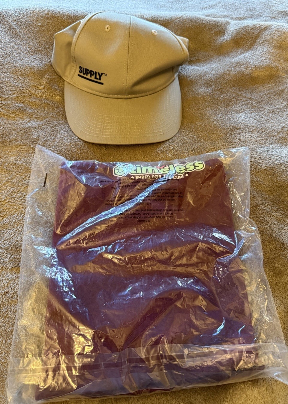 Timeless Shred For The Cure Collab Tee Size Medium + FREE Supply Adjustable Hat