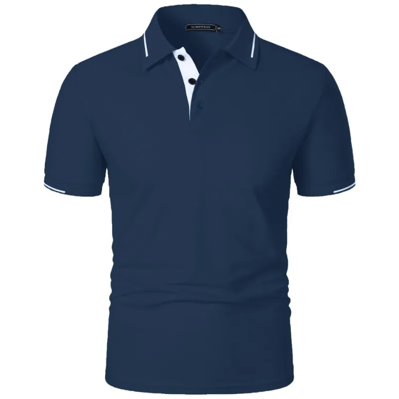 Men Breathable Summer Polo Shirt Beach Casual Tshirt Top Daily Fit Tee Gym Gift