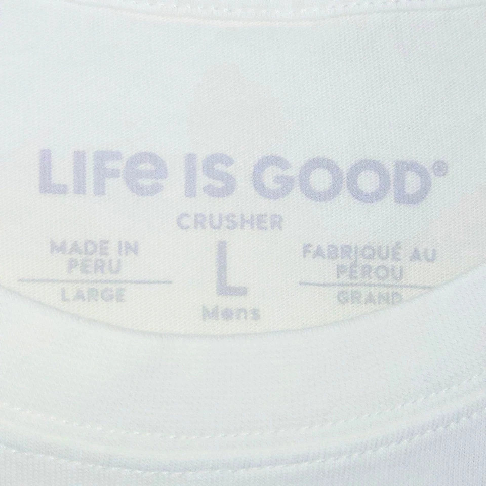 Life is Good Mens Crusher Tee White Inner Tube Jake Graphic T-Shirt-Choose Size